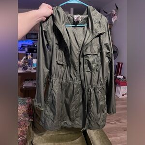 Under Armour Olive Color Rain Jacket